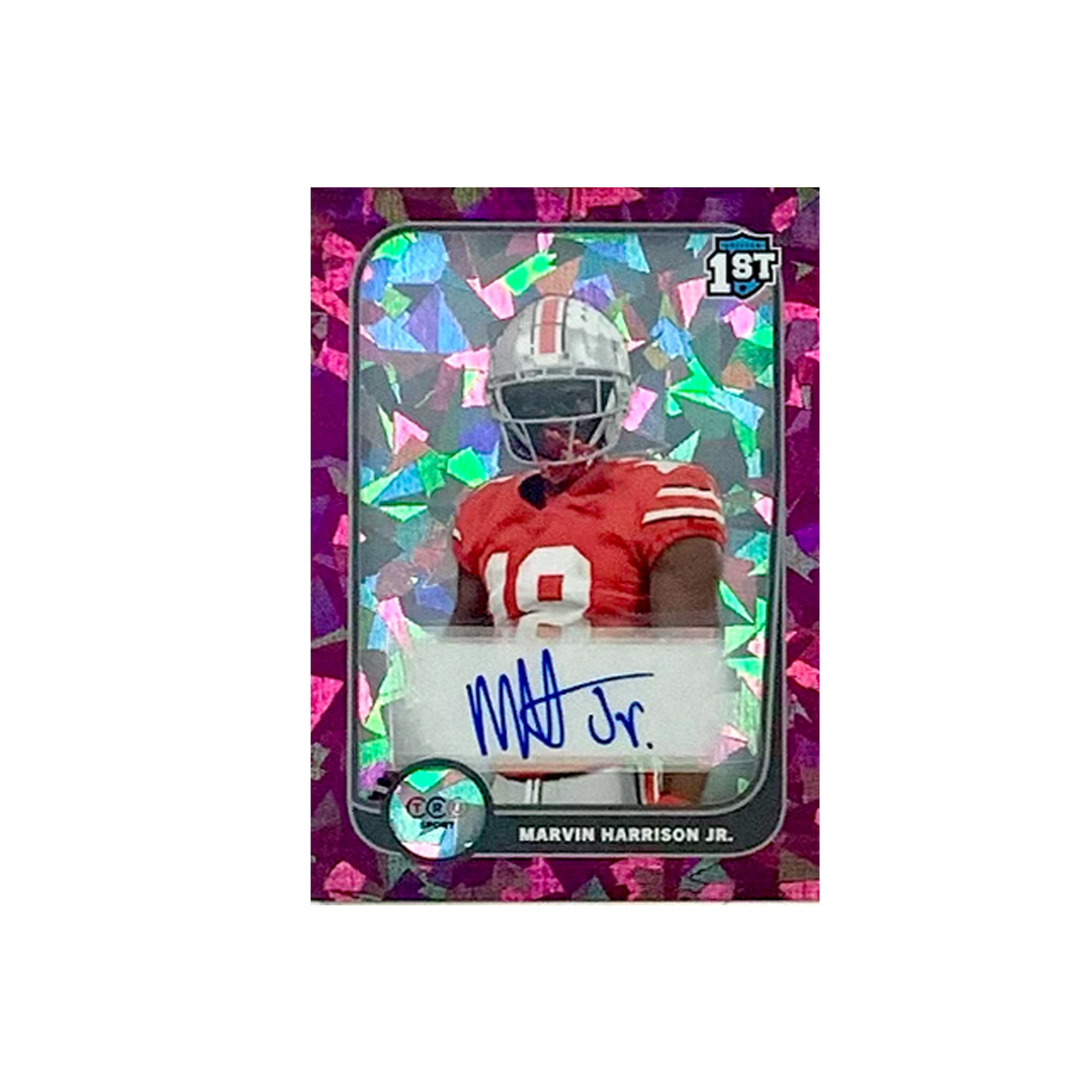 Marvin Harrison Jr Autograph - Pink 1/1