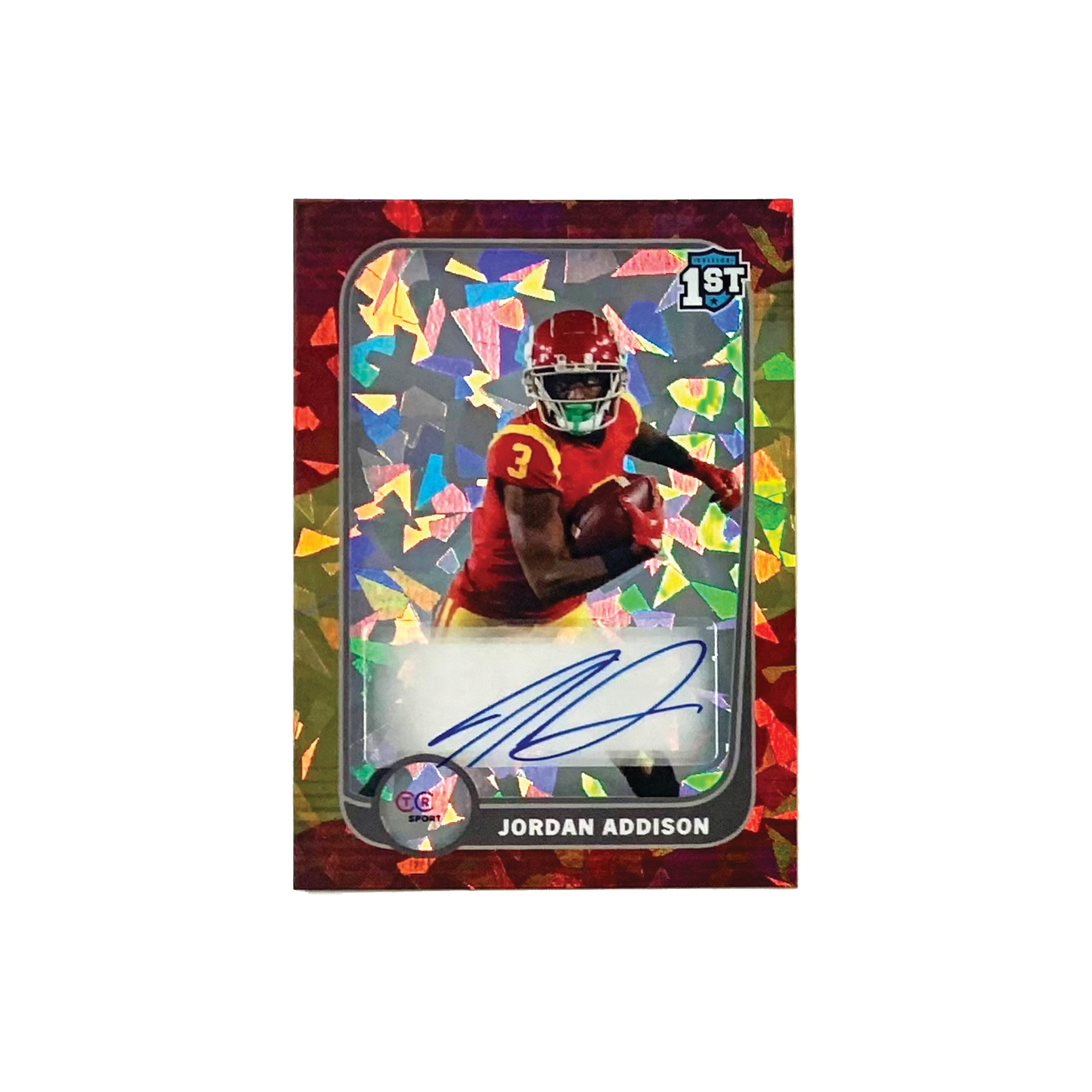 Jordan Addison Autograph - Red and Gold 1/1