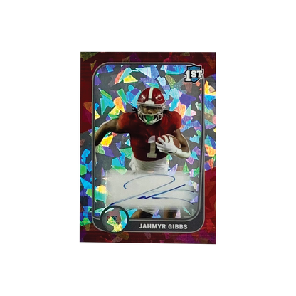 Jahmyr Gibbs Autograph - Red and White 1/1