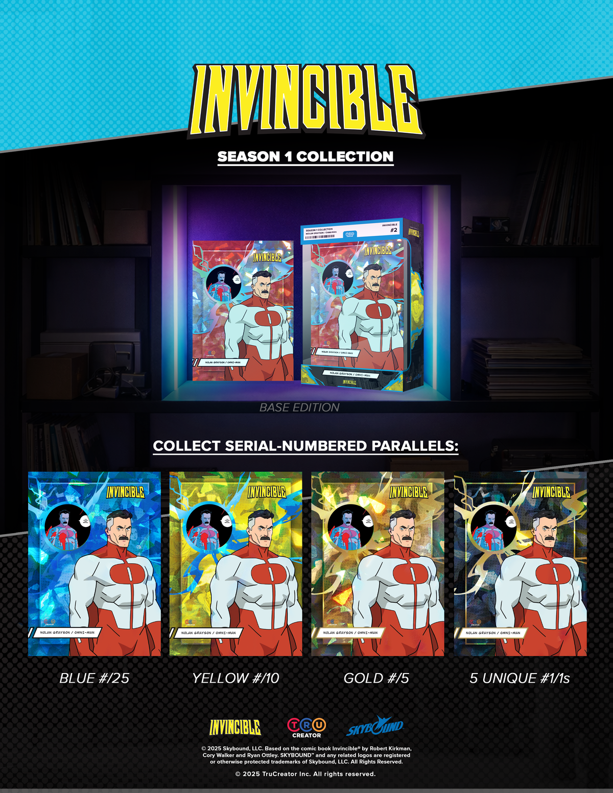 Invincible Fish Box Invincible S1 Blind Box - First Edition Season 1 Jumbo Relic Card ...